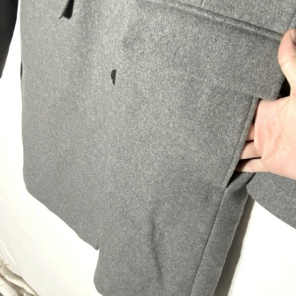 1 Madison Luxe Outerwear Grey Wool Blend Long Overcoat XL - Picture 6 of 12